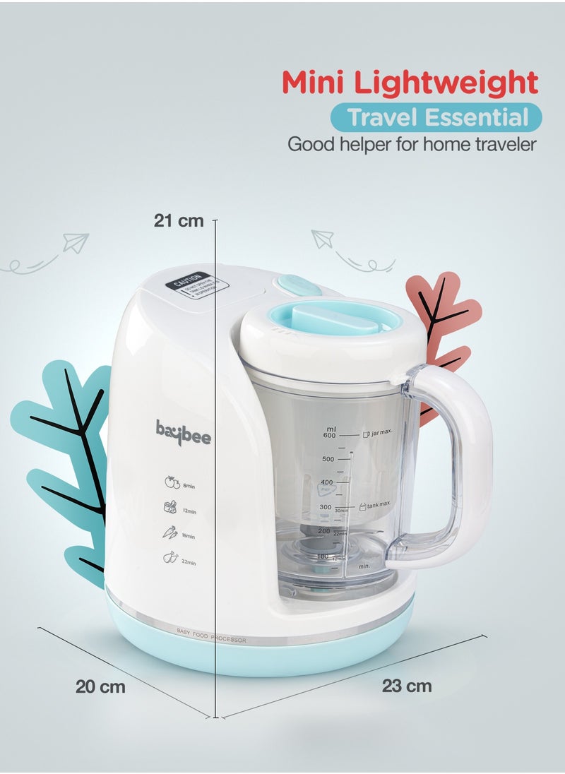 BAYBEE - Premium 4-In-1 Smart Multifunction Electric Food Processor, Steamer, Blender With 600 ML Jar, Steam Basket And Scraper - Image 1