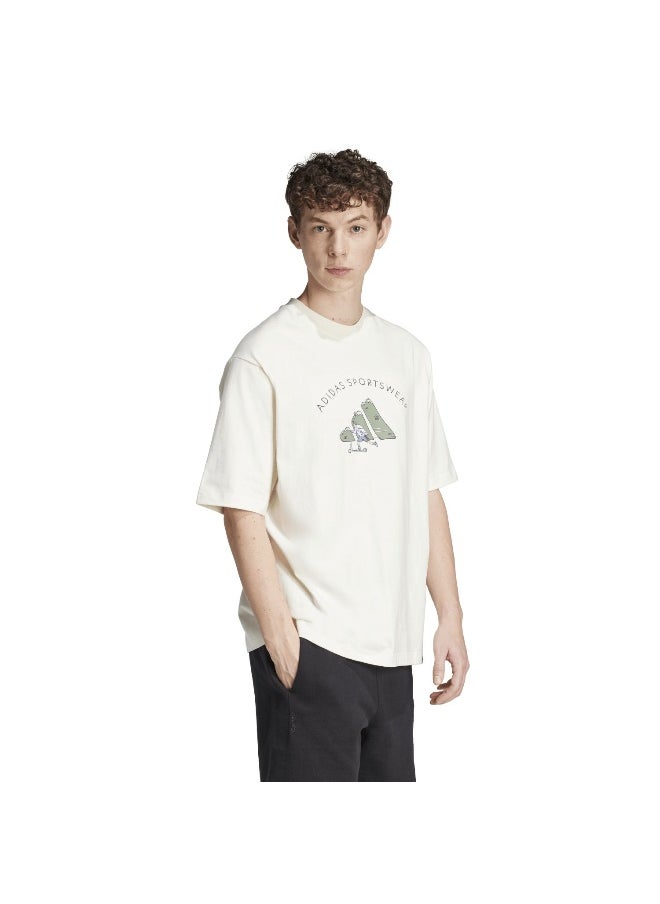Adidas adidas codes doodle scooter men graphic t-shirt  - Image 4