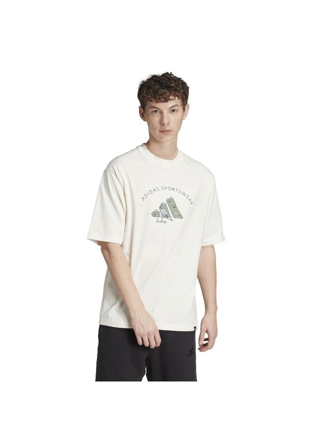 Adidas adidas codes doodle scooter men graphic t-shirt  - Image 2