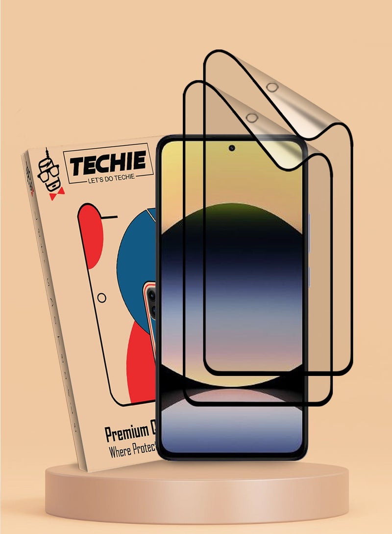 Techie 2 Pack Xiaomi Redmi Note 14 4G Matte Ceramic Screen Protector Film Anti Fingerprint Bubble Free Easy Installation - Image 1