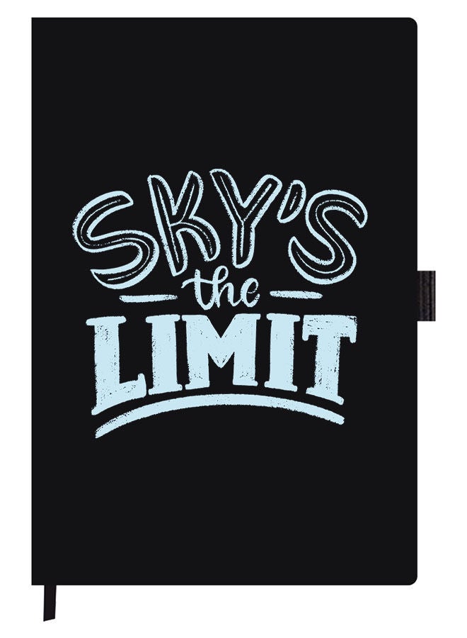 Theodor Designer A5 Thick Black Hardcover Notebook Sky Is The Limit - Image 1
