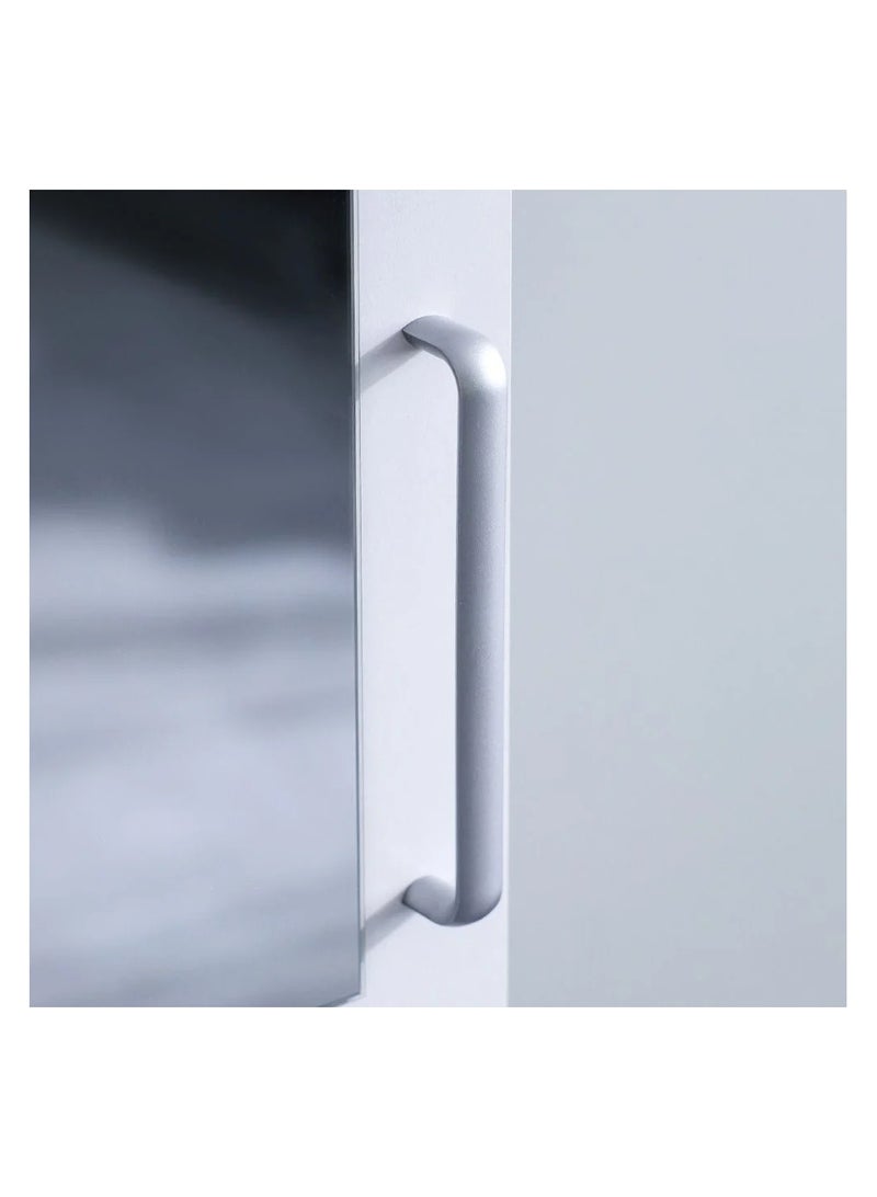 DANUBE HOME خزانة ملابس Supreme بباب واحد مع مرآة لتعليق الملابس رف تخزين قوي إضافي منظم بتصميم حديث خزانة موفرة للمساحة لغرفة النوم - أبيض - Image 5