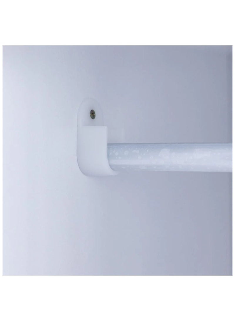 DANUBE HOME خزانة ملابس Supreme بباب واحد مع مرآة لتعليق الملابس رف تخزين قوي إضافي منظم بتصميم حديث خزانة موفرة للمساحة لغرفة النوم - أبيض - Image 4