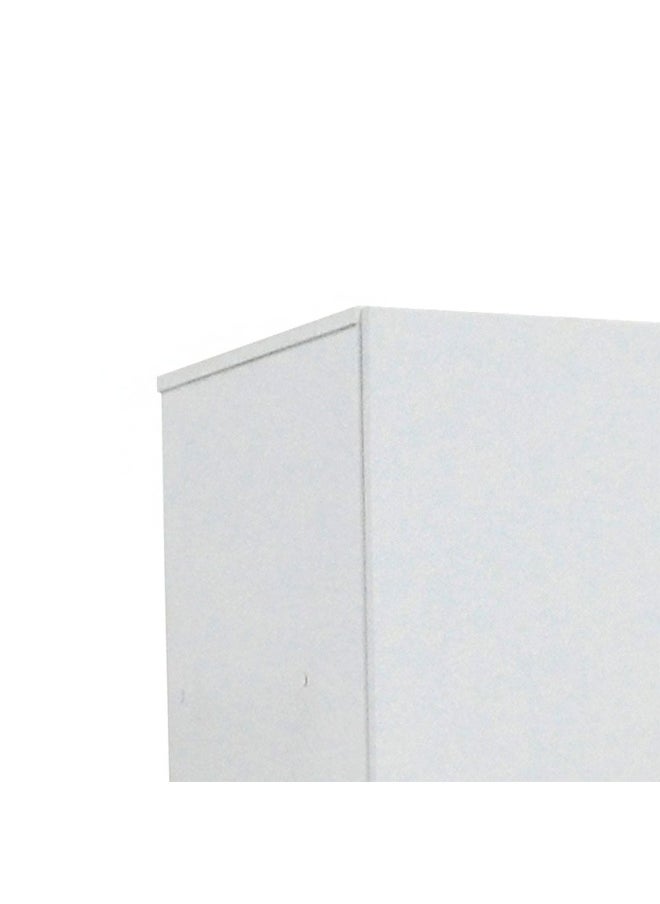 DANUBE HOME Supreme 1-Door Wardrobe With Mirror For Hanging Clothes Extra Sturdy Rack Storage Organiser Modern Design Space Saving Cabinets For Bedroom - White  - Image 4