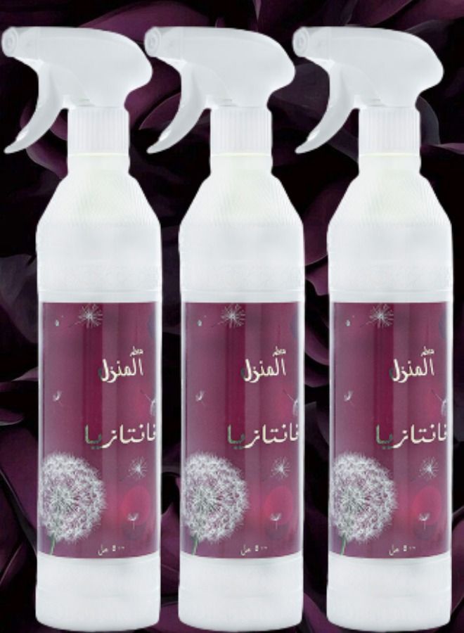 Banafa 3 pieces Fantazia House Freshener 500ML - Image 1