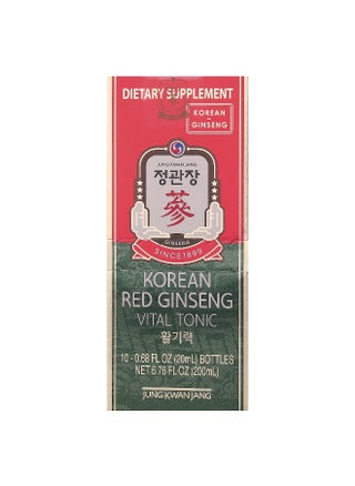 JungKwanJang, Korean Red Ginseng Vital Tonic, 10 Bottles, 0.68 fl oz (20 ml) Each - pzsku/Z7AC77F819A05B8A054D0Z/45/_/1743073033/e3ebeb8b-bd2f-4be5-a3fb-e12f3057e65d