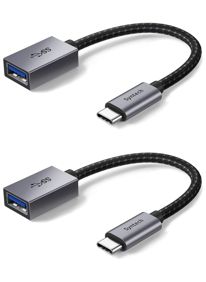 Syntech - USB C to USB Adapter, (2 Pack) USB C to USB3 Adapter,USB Type C to USB,Thunderbolt 3 to USB Female Adapter OTG Cable Compatible with iPad Air 2020, MacBook Pro, Air and More - Image 1