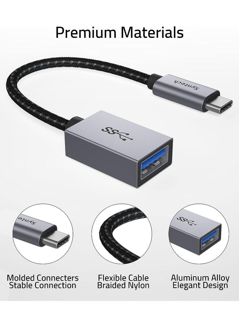 Syntech - USB C to USB Adapter, (2 Pack) USB C to USB3 Adapter,USB Type C to USB,Thunderbolt 3 to USB Female Adapter OTG Cable Compatible with iPad Air 2020, MacBook Pro, Air and More - Image 1