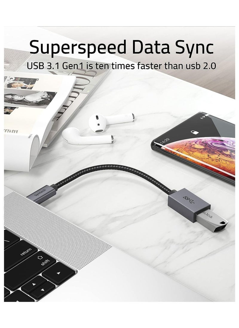 Syntech - USB C to USB Adapter, (2 Pack) USB C to USB3 Adapter,USB Type C to USB,Thunderbolt 3 to USB Female Adapter OTG Cable Compatible with iPad Air 2020, MacBook Pro, Air and More - Image 1