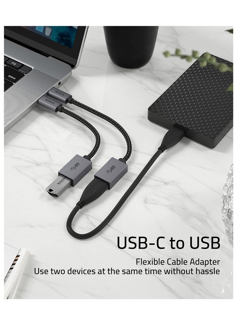 Syntech - USB C to USB Adapter, (2 Pack) USB C to USB3 Adapter,USB Type C to USB,Thunderbolt 3 to USB Female Adapter OTG Cable Compatible with iPad Air 2020, MacBook Pro, Air and More - Image 1