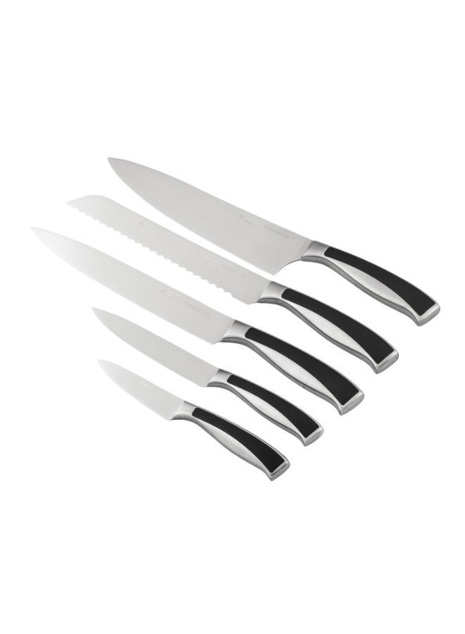 Arshia 🔪 ARSHIA Professional 6-Piece Stainless Steel Knife Set with Premium Wooden Stand | Sharp and Precise for the Modern Kitchen - Image 3