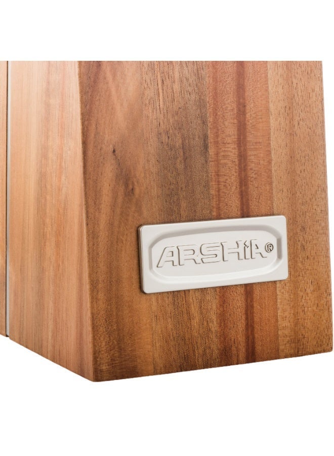 Arshia 🔪 ARSHIA Professional 6-Piece Stainless Steel Knife Set with Premium Wooden Stand | Sharp and Precise for the Modern Kitchen - Image 5