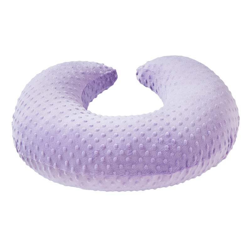 DONOMILO Nursing Pillow and Positioner Breastfeeding and Bottle Feeding, Propping Baby, Tummy Time, Sitting Support for Baby Boy Girl, with Removable Dots Cover (Lavender) - Image 4