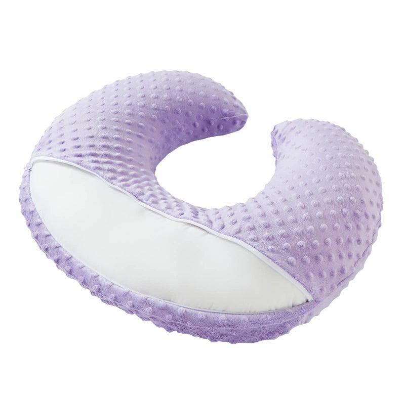 DONOMILO Nursing Pillow and Positioner Breastfeeding and Bottle Feeding, Propping Baby, Tummy Time, Sitting Support for Baby Boy Girl, with Removable Dots Cover (Lavender) - Image 5