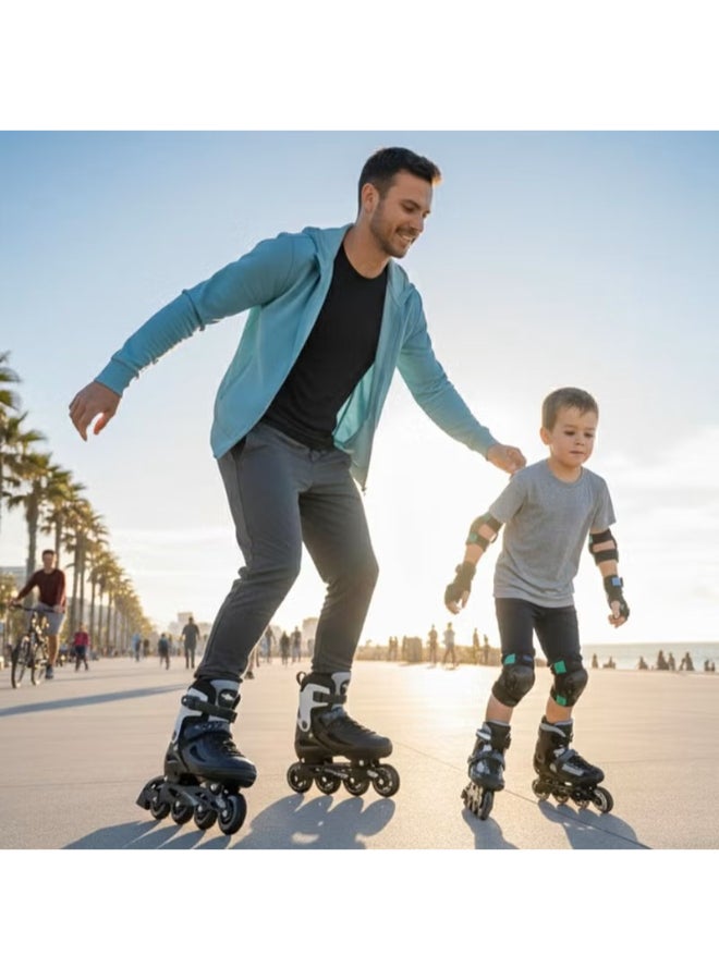 DEXO LED Adjustable Inline Skates for Kids & Youth – Professional Roller Skates Shoes with Durable LED Lights Wheels, Comfortable Padded Boot for Outdoor Training - Image 4