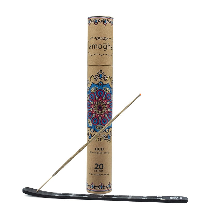 Amogha Amogha Incense Sticks in Flat Pouch with Mirror HolderSet of 3 Fragrance Oud  - Image 3