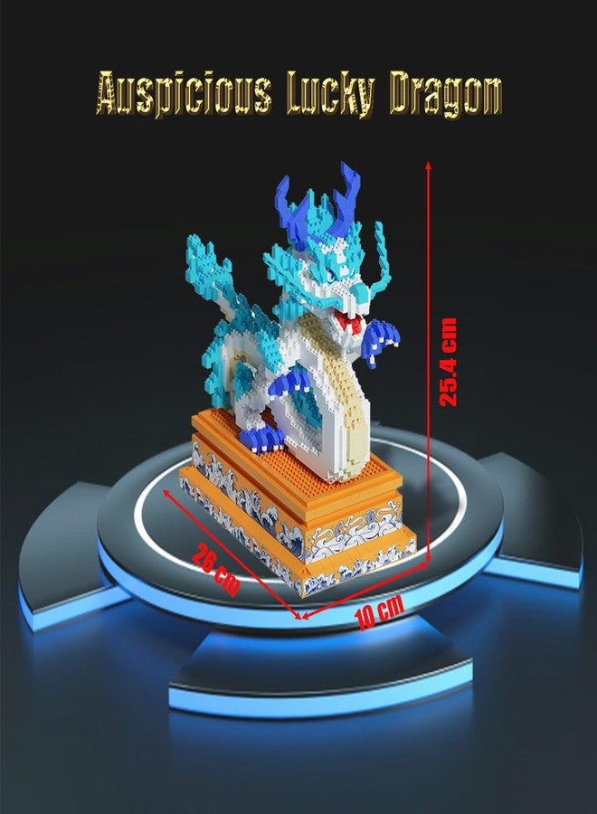 HONLANCH Dragon Series Auspicious Lucky Dragon Micro Building Blocks Set (2020Pieces,Base with Storage Function)-Toys Gifts for Kid and Adult - Image 3