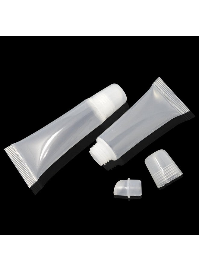 HONBAY 10Pcs 8Ml Refillable Clear Empty Lip Gloss Balm Containers Soft Empty Tubes - Image 1