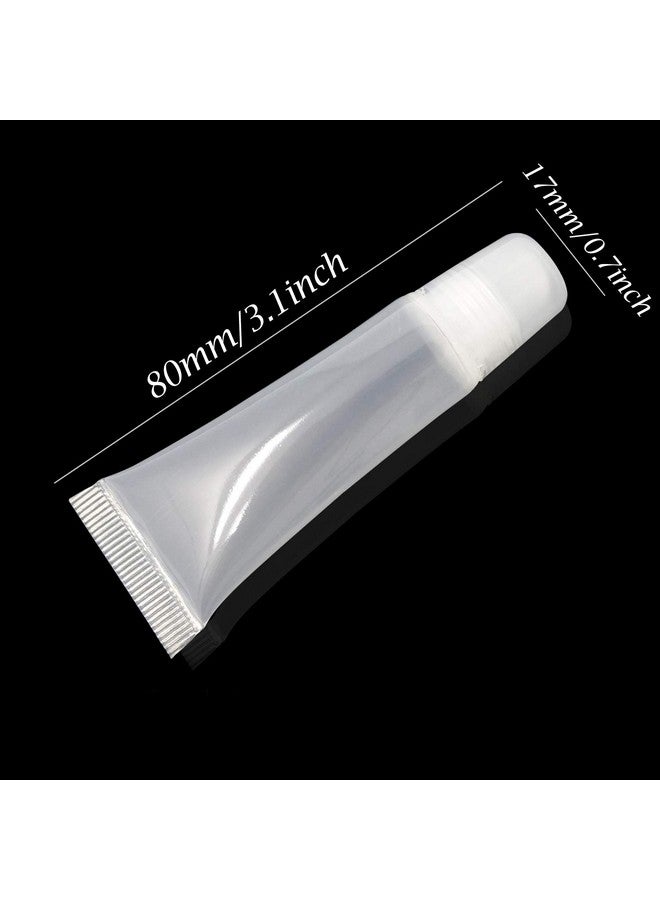 HONBAY 10Pcs 8Ml Refillable Clear Empty Lip Gloss Balm Containers Soft Empty Tubes - Image 2