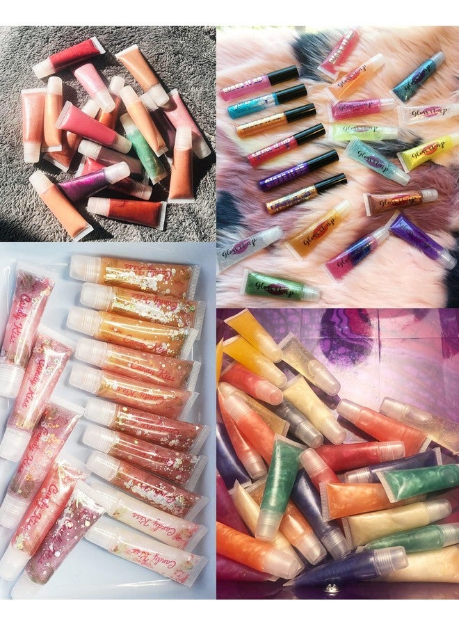 HONBAY 10Pcs 8Ml Refillable Clear Empty Lip Gloss Balm Containers Soft Empty Tubes - Image 3