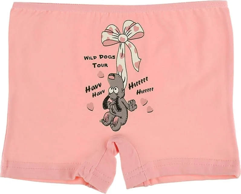 Donella 10 Pcs Colored Dog Printed Girl's Shorts - 425037