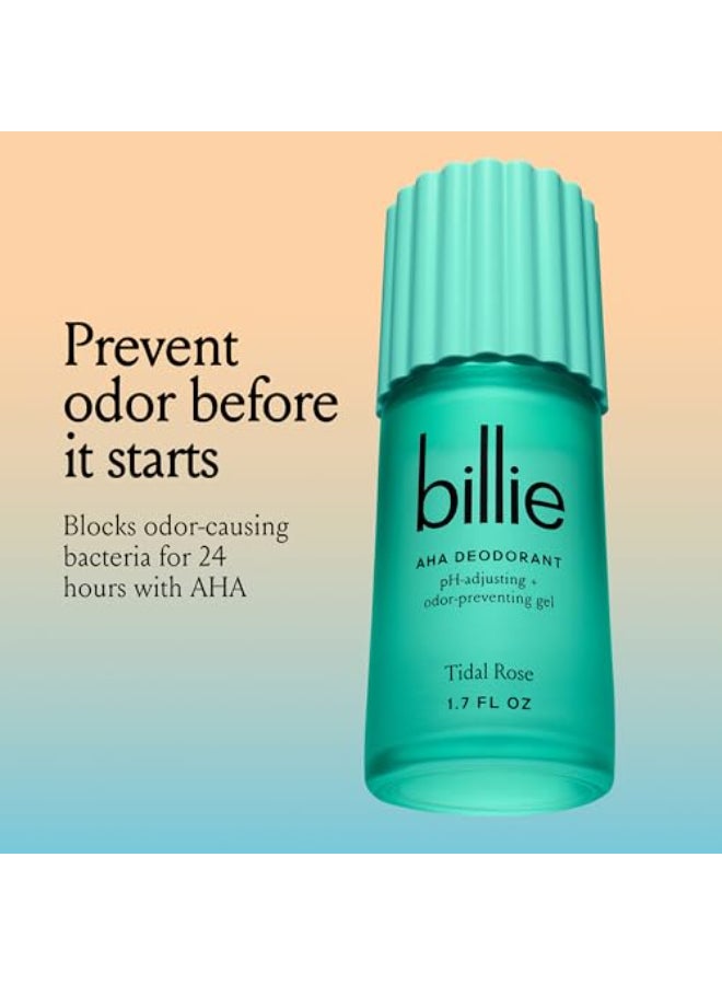 Billie AHA Deodorant 24hour OdorPreventing Gel AluminumFree Tidal Rose 17oz - Image 3