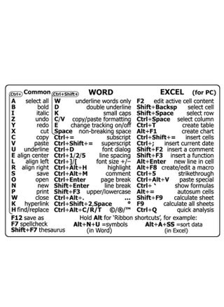 PC Reference Keyboard Shortcut Sticker Adhesive For PC Laptop Desktop(For Word Excel) - pzsku/Z7AC7F86EC0E21CD8816EZ/45/_/1731446313/44998f36-d2df-46f8-bdd9-f736871ea297