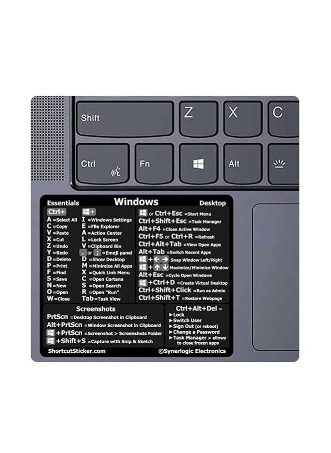 BURAQ PC Reference Keyboard Shortcut Sticker Adhesive For PC Laptop Desktop(For Word Excel)  - Image 2
