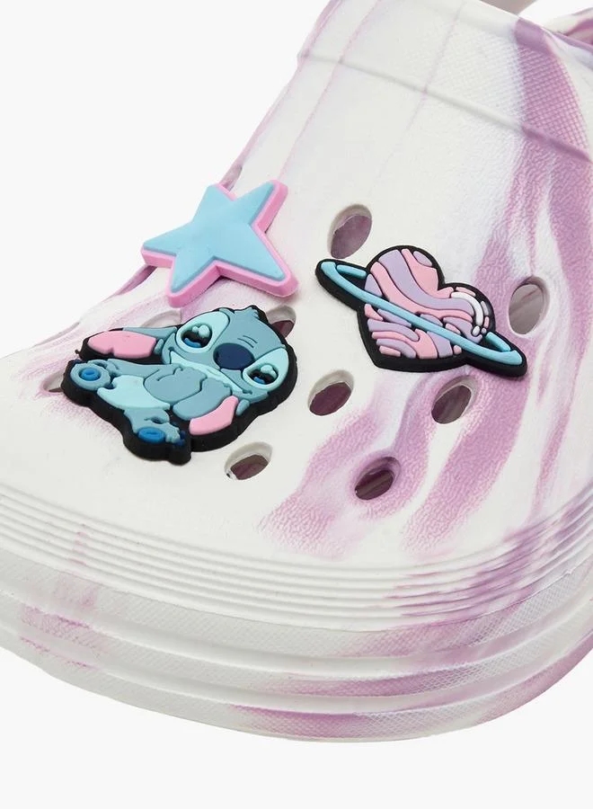 Disney WHITE Disney Girls Stitch Applique Clogs for Women | Best Price UAE