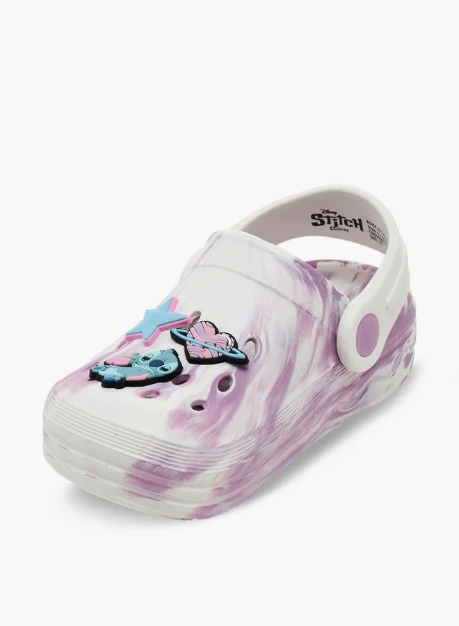 Disney WHITE Disney Girls Stitch Applique Clogs for Women | Best Price UAE