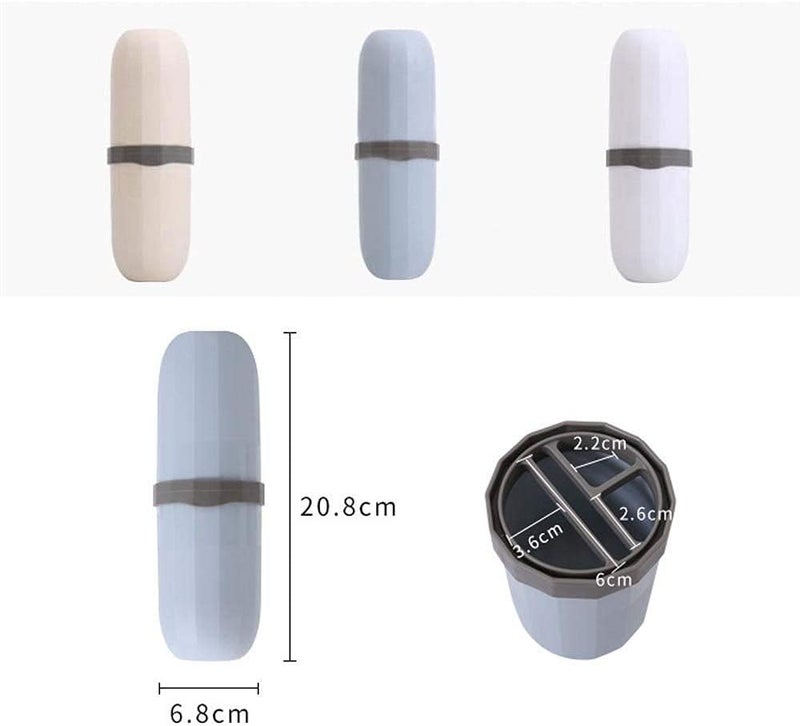 XIBO Portable Capsule Shape Travel Toothbrush, Toothpaste, Toiletry and Cosmetic Holder Case. (1) - Image 5