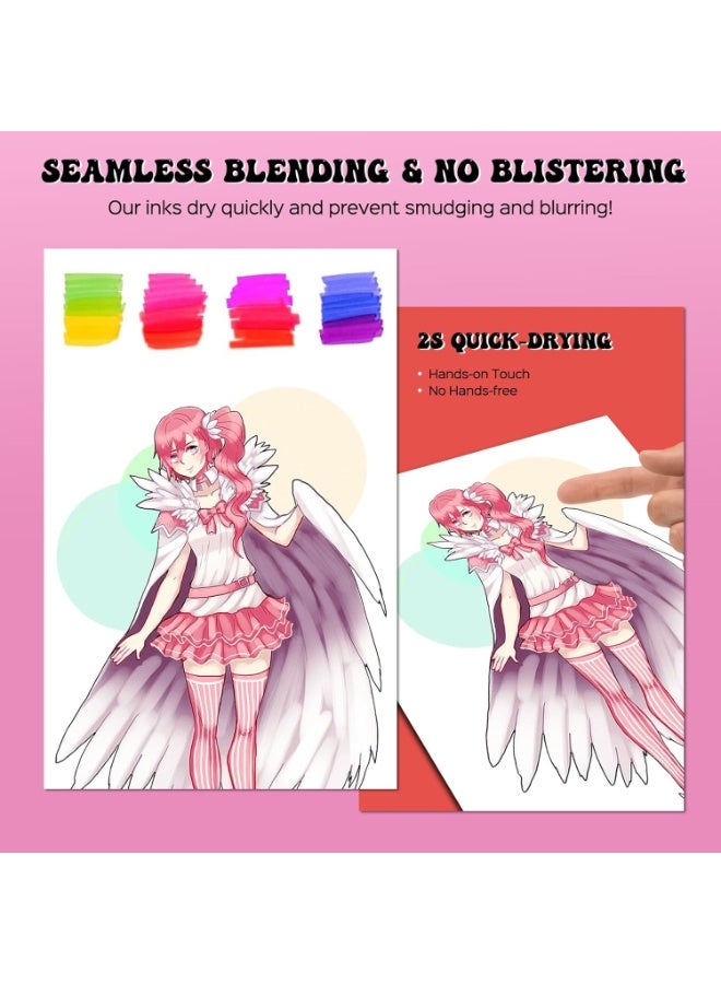 120-Colors Alcohol Based markers, Alcohol Markers Set, Dual Tip Alcohol Sketching Drawing Markers Animation for Adults Kids - Image 5