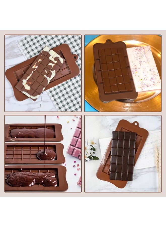 Queens Chocolate Molds, 4PCS Food Grade Silicone Chocolate Bar Mold, DIY Baking & Pastry Tools, Create Delicious Chocolates with Ease (Brown)  - Image 5