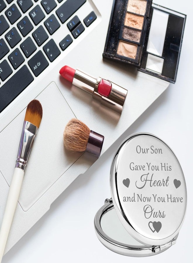 MYOSPARK Daughter in Law Compact Makeup Mirror Bride to Be Wedding Day Keepsake Gift from Mother in Law - Image 4