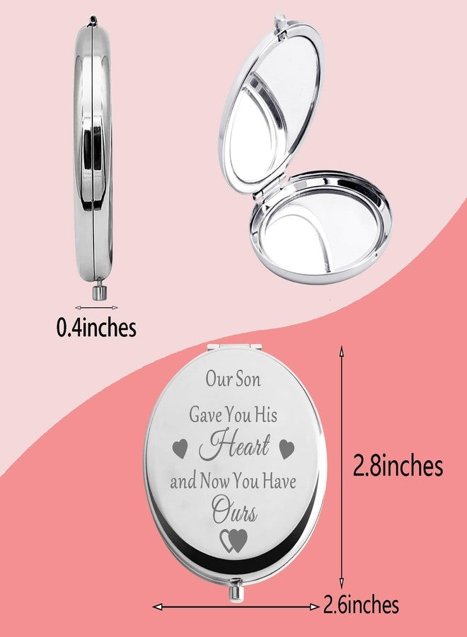 MYOSPARK Daughter in Law Compact Makeup Mirror Bride to Be Wedding Day Keepsake Gift from Mother in Law - Image 5