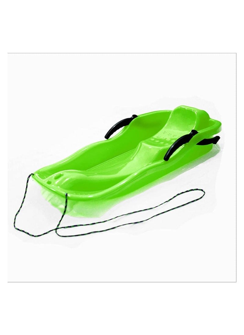 DubaiGallery Outdoor Sports Plastic Skiing Boards Sled Luge Snow Grass Sand Board Ski Pad Snowboard With Rope For Double People 