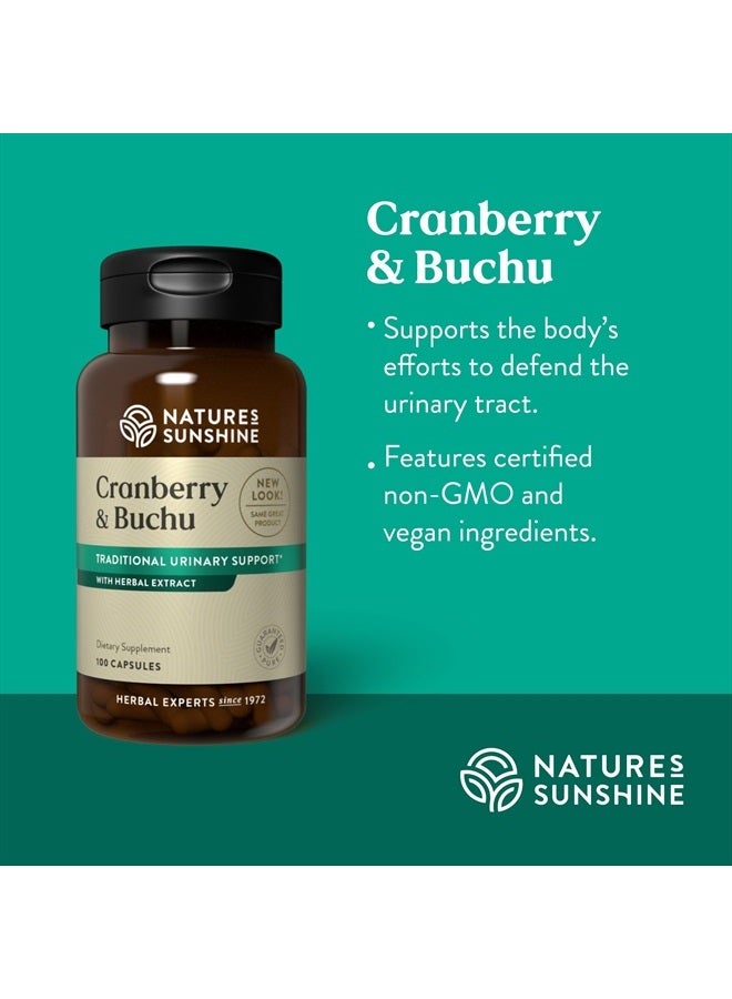 NATURE'S SUNSHINE Cranberry and Buchu Concentrate 100 Capsules - Image 4