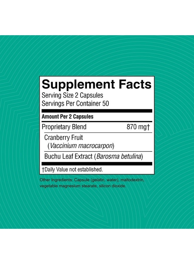 NATURE'S SUNSHINE Cranberry and Buchu Concentrate 100 Capsules - Image 3