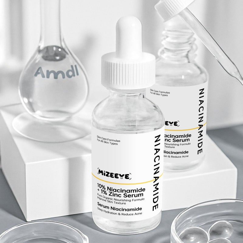MIZEEYE Niacinamide 10% + Zinc 1% Face Serum for Girls & Women, Moisturizing Niacinamide Serum for Acne, Redness. - Image 4