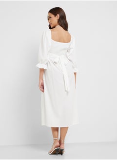 Ginger Ruffle Detail A Line Maxi Dress  - Image 2