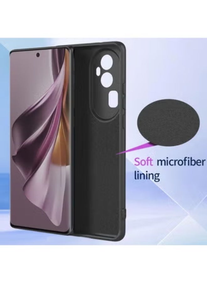 تايجر Case for Huawei Nova 12i with Tempered Glass Screen Protector – Soft Flexible Silicone TPU Bumper, Shockproof Anti-Scratch Protective Cover for 6.7" Display (Black) - Image 3