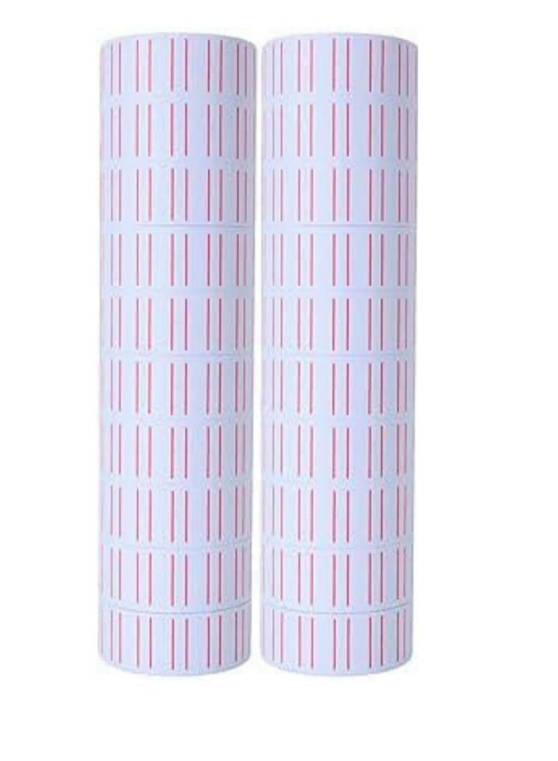 Terabyte Single Line Pricing Label White (2 ROLL) - Image 2