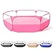 TRENDPLAY Foldable Ball Pit for Toddlers Large Pop Up Ball Pits Kids Play Tent Crawl Playpen Ball Pool Playhouse Playpen with Storage Bag for Boys Girls Dogs Cats Ferrets Indoor Outdoor Bright Pink - Image 3