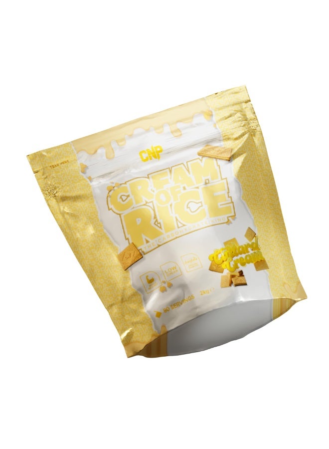 CNP Cream of Rice The Carbohydrate King Custard Cream Flavor 2kg – Clean High-Carb Energy for Performance & Muscle Fuel - Image 2