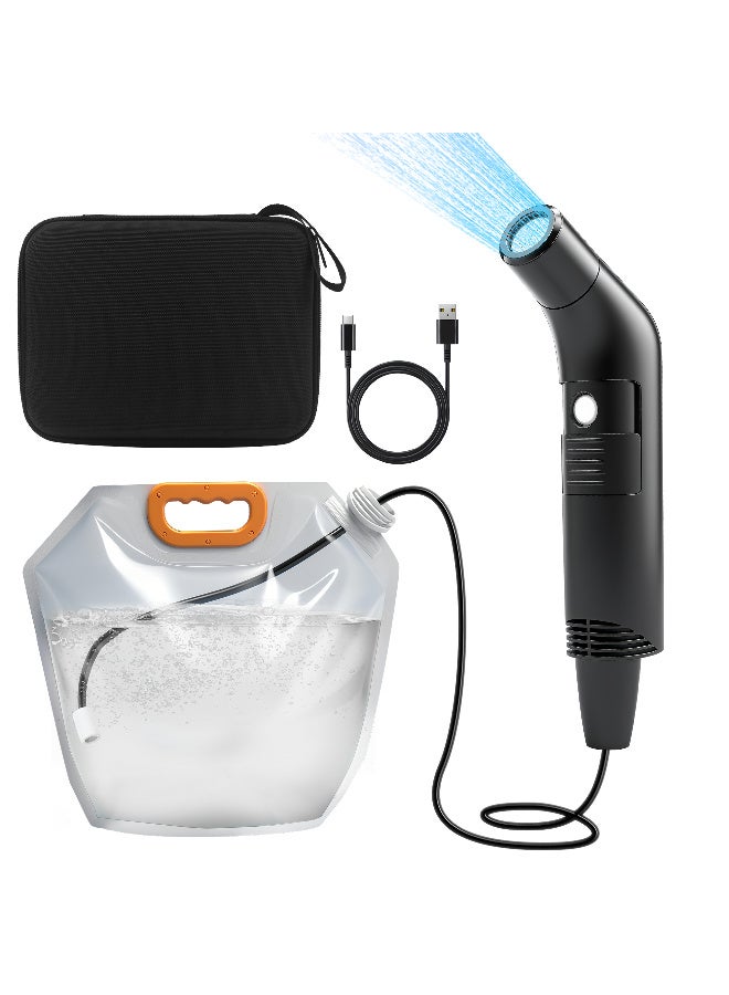 JOUDIYA Electric Travel Bidet Set, Portable Travel Bidet Sprayer with Foldable 5L Water Bag and Carry Bag, Wireless Rechargable Handheld Portable Shattef Sprayer with 1.2m Hose, 2 Models, Great for Hygiene at Home and Outdoor Travel, Camping - Image 1