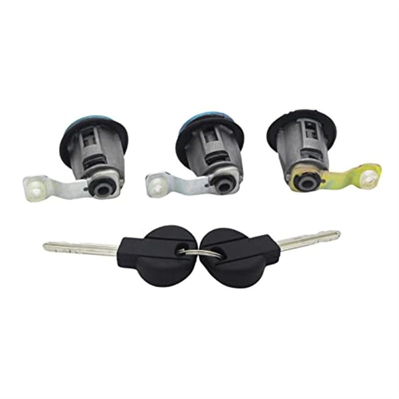 QASULER Door Lock Cylinder Set with Keys - Image 2