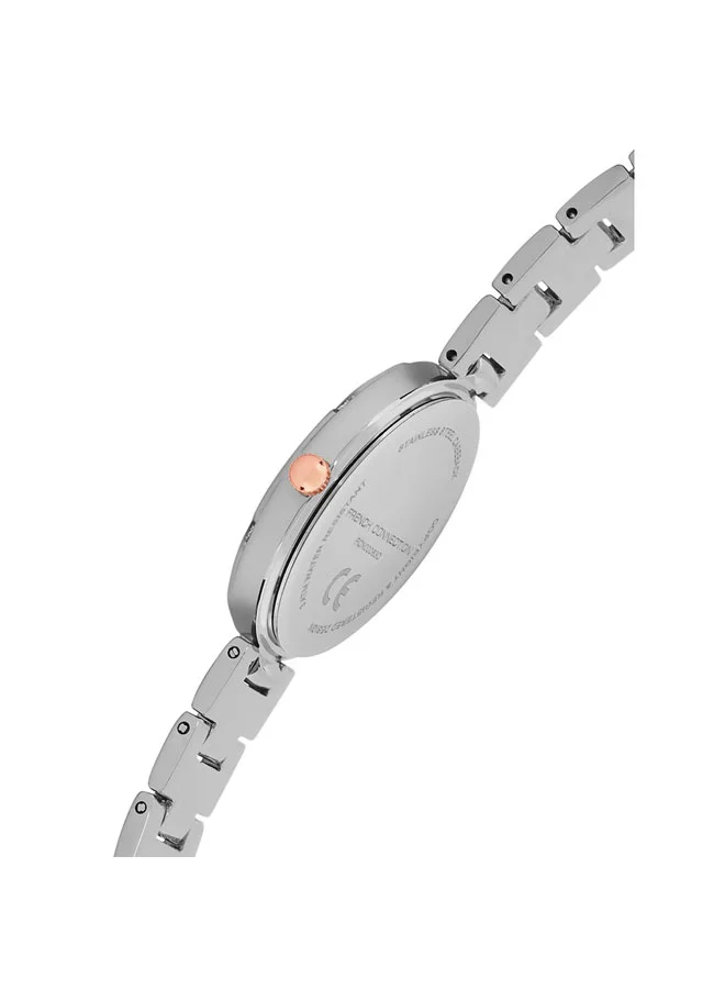 French Connection 33mm Women's Quartz Watch with Silver Dial