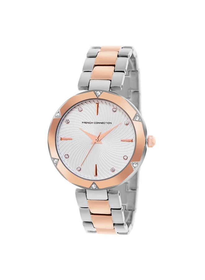 French Connection 33mm Women's Quartz Watch with Silver Dial - Image 2