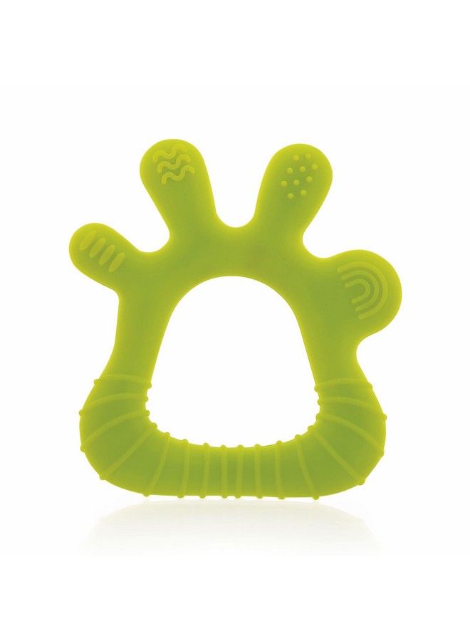 Beebaby Finger Shape Soft Silicone Teether For 3 To 6Months With Storage Case Bpa Free Teething Toy For Babies With Textured Surface For Soothing Gums. 100% Food Grade (Finger Green) - Image 2