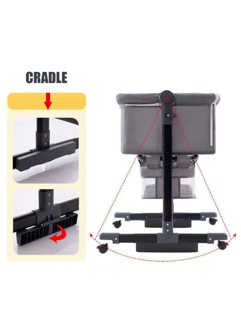 MAAS - 3 in 1 Portable Foldable Baby Bed Travel Bed with Adjustable Height Breathable Mesh and Mattress - Image 1
